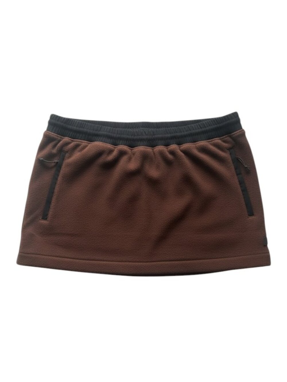 SKIMS Fleece Lounge Mini Skirt Cocoa Size L NWT